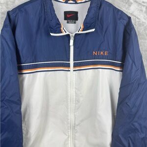 Vintage Nike Windbreaker Full Zip Jacket Swoosh Mens XL 90s Black Tag Mesh